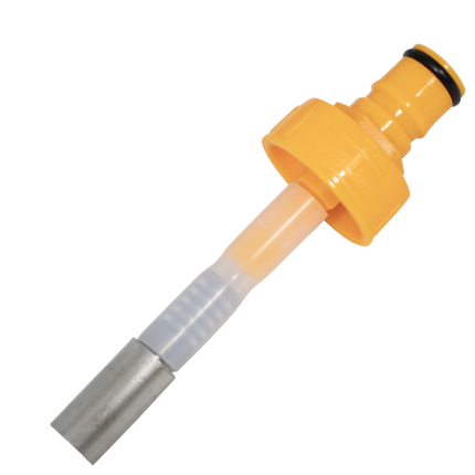 Yellow Ball Lock Cap Oxygenation Stone - 2 micron - Ball Lock Quick Disconnect (QD)