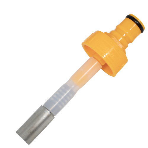 Yellow Ball Lock Cap Oxygenation Stone - 2 micron - Ball Lock Quick Disconnect (QD)