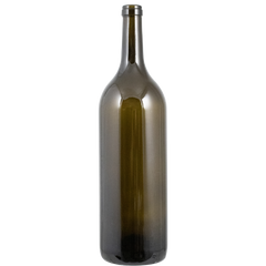 3L Antique Green Bordeaux Farro Glass Wine Bottles, Punted - Case of 4 - PLACEHOLDER