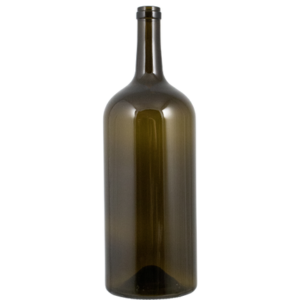 2.25L Antique Green Bordeaux Farro Glass Wine Bottles, Punted - Case of 6 - PLACEHOLDER