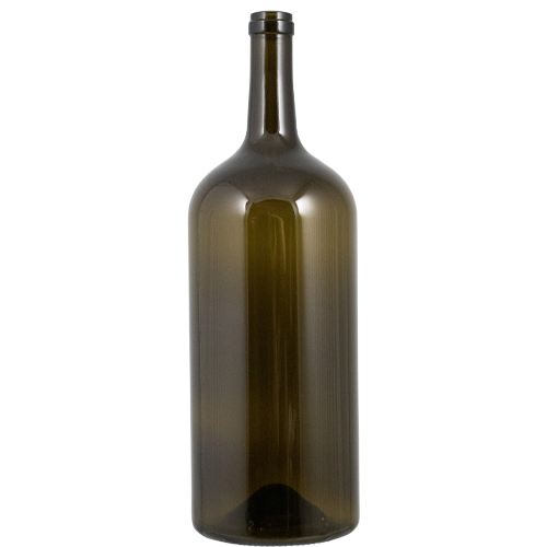 2.25L Antique Green Bordeaux Farro Glass Wine Bottles, Punted - Case of 6 - PLACEHOLDER