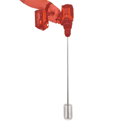 Premium Stainless Steel Drill Powered Mash Stirrer & Mixer - 1/4 in. Hex Drive