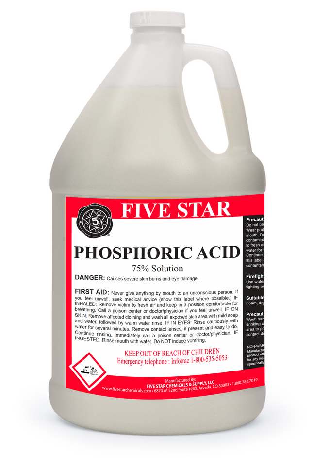 Five Star - Phosphoric Acid 75% - 1 gallon - Case of 4