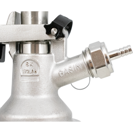 Tap - German Slider A-Style - Stainless Steel - With PRV - Keg Coupler