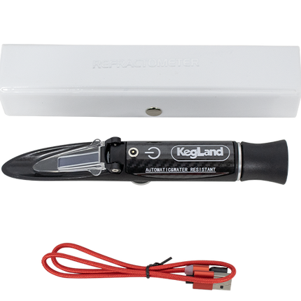 Saber Waterproof Portable Refractometer with ATC & LED Light