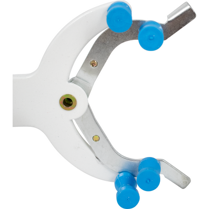 Clamp - Double Buret Holder - White/Metal