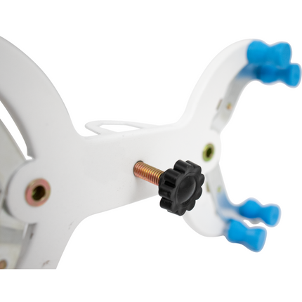 Clamp - Double Buret Holder - White/Metal