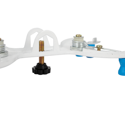 Clamp - Double Buret Holder - White/Metal