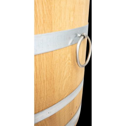 Balazs - Oak Barrel Planter - Open Diameter 23.5 in. x Height 19.5 in.