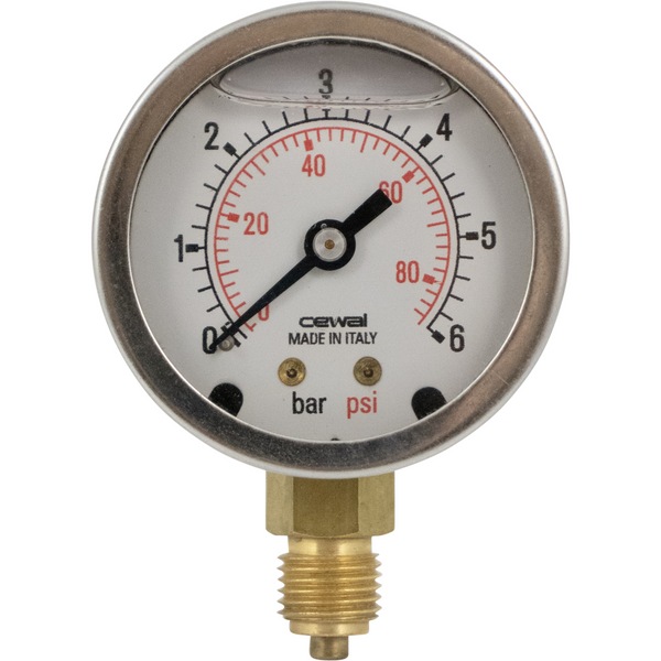 Replacement Pressure Gauge for Marchisio Wine Plate Filter w/ Noryl Plates