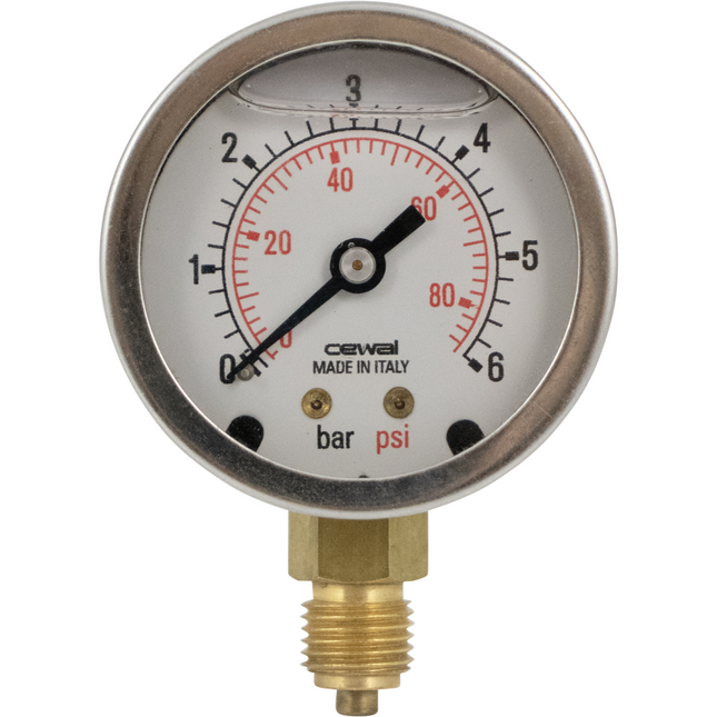 Replacement Pressure Gauge for Wine Plate Filter W/ Noryl Plates