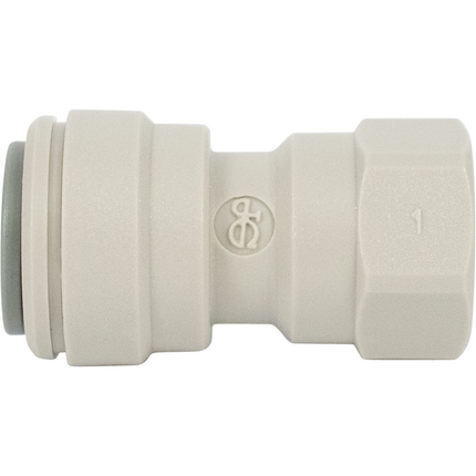 John Guest Fitting - 3/8" Push to 1/4" FNPT 