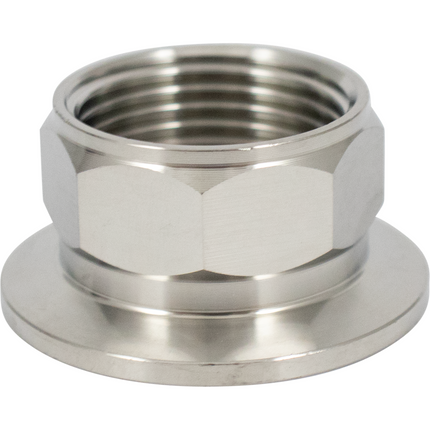 Stainless - 1.5 in. T.C. x 1 in. BSPT Female