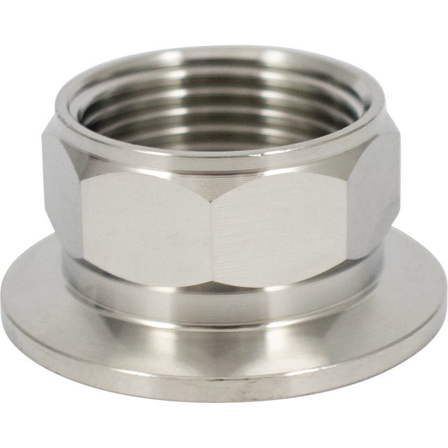 Stainless - 1.5 in. T.C. x 1 in. BSPT Female