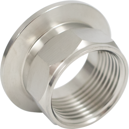 Stainless - 1.5 in. T.C. x 1 in. BSPT Female