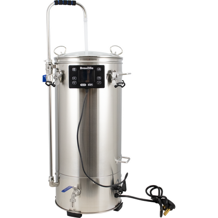 BrewZilla All Grain Brewing System | Gen 4.1 | Integrated Pump | Includes Wort Chiller | WiFi | Bluetooth | RAPT | 35L | 9.25G | 220V - Damaged Box Return
