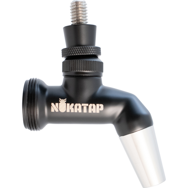 NukaTap® Stainless Steel Beer Faucet | Matte Black Finish | Punisher Edition | Forward Sealing