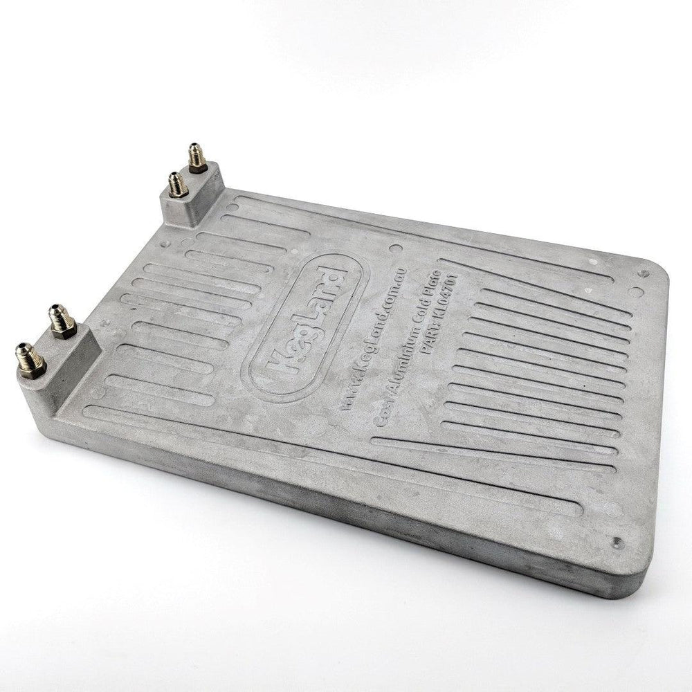 Fitting - 2 Product Line - Cast Aluminum Cold Plate - KegLand Fitting - 2 Product Line - Cast Aluminum Cold Plate - KegLand