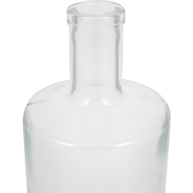 750ml High Flint/Clear Jersey Farro Glass Spirit Bottle, Round - Case of 12 - PLACEHOLDER