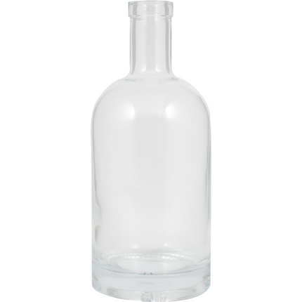 750ml High Flint/Clear Oregon Farro Glass Spirit Bottle - Case of 12 - PLACEHOLDER