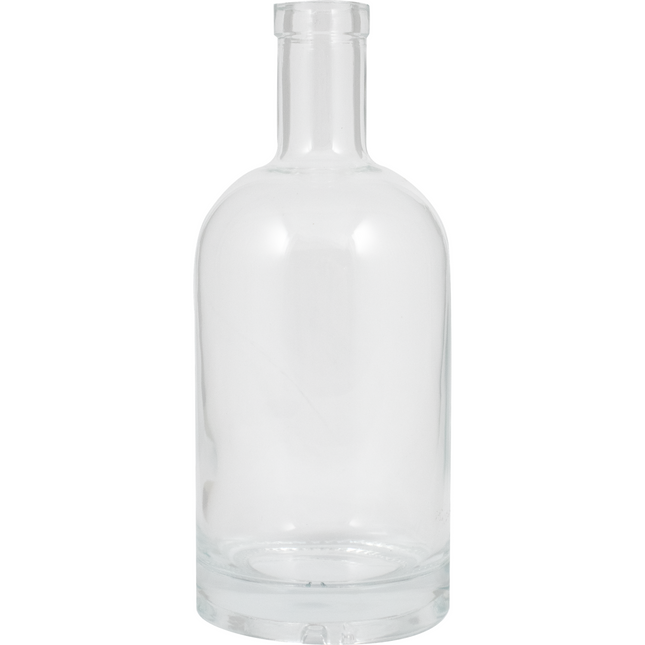 750ml High Flint/Clear Oregon Farro Glass Spirit Bottle - Case of 12 - PLACEHOLDER