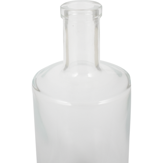 375ml Flint/Clear Jersey Farro Glass Spirit Bottle, Round - Case of 24 - PLACEHOLDER