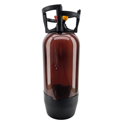 Oxebar 20L Amber PET Keg - w/ Silicone Dip Tube & Filter, PRV, Carbonation Caps)