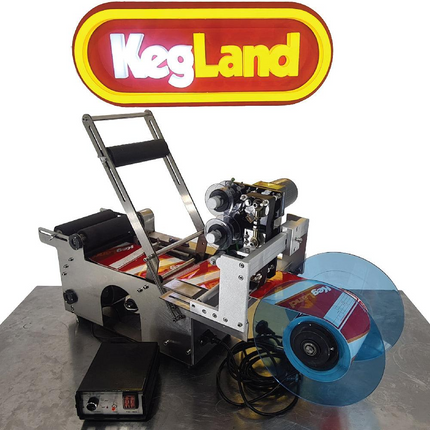 Label Applicator Machine w/ Date Printer - Semi-Automated (110V)