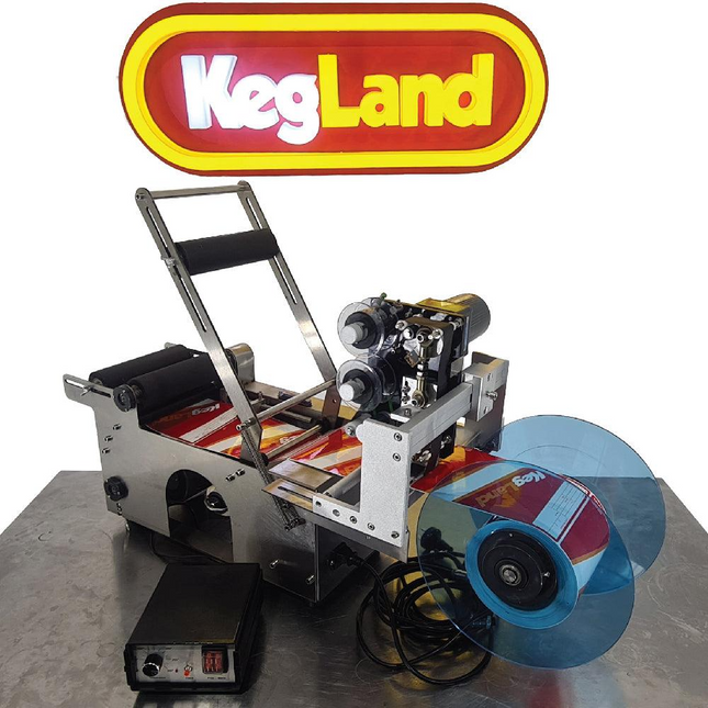 Label Applicator Machine w/ Date Printer - Semi-Automated (110V)