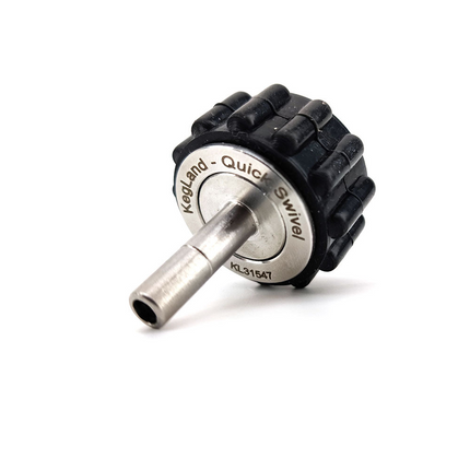 Quick Swivel Connector - Straight Barb - 6.35mm (1/4) - Duotight Compatible - Complete w/ Nut & O-ring