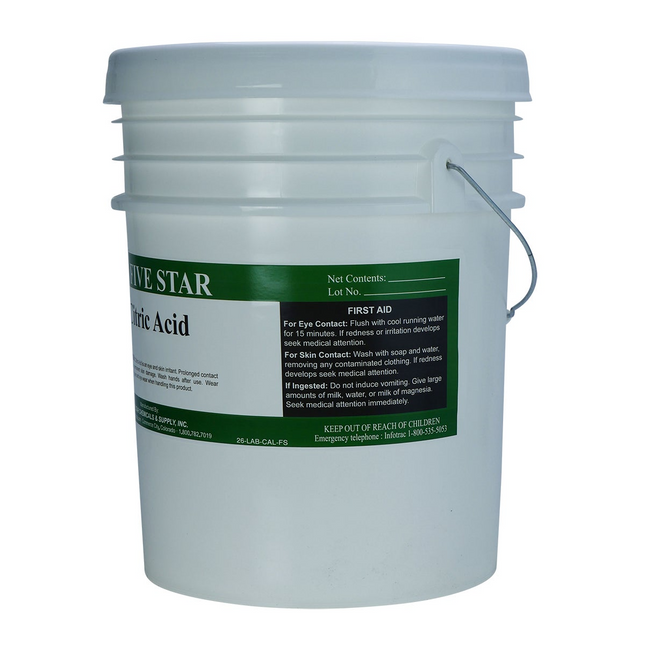 Five Star - Citric Acid - 50 lb pail