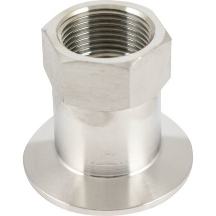 Stainless - 1.5 in. T.C. x 3/4 in. Female BSPP