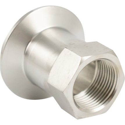 Stainless - 1.5 in. T.C. x 3/4 in. Female BSPP