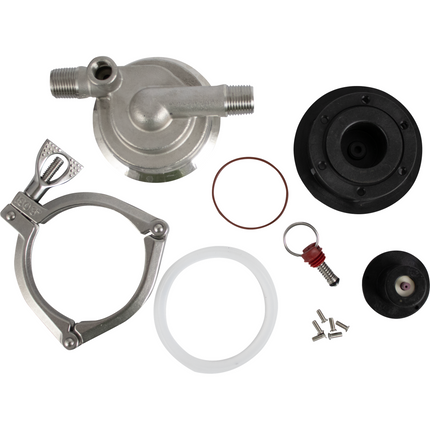 Tri-Clamp Pump Head Upgrade Kit for 25W MKII Pump - Inline Threaded Ports