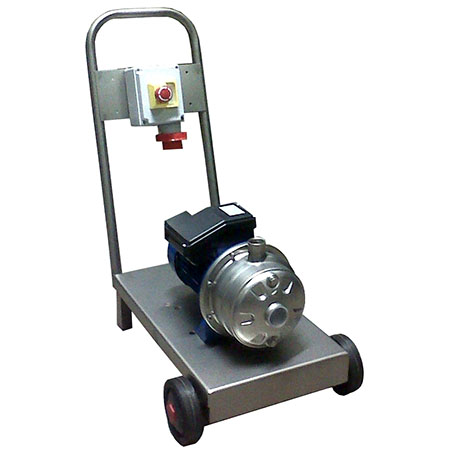 EnoItalia - Tank Washing System - Centrifugal Pump w/ Stainless Washing Slide - 2HP, 220V Single Phase - PLACEHOLDER