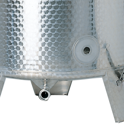 Speidel 1600L, 1200mm Diameter FO Dish Bottom Variable Volume Tank w/ Lid - Partial Jacket - Manway
