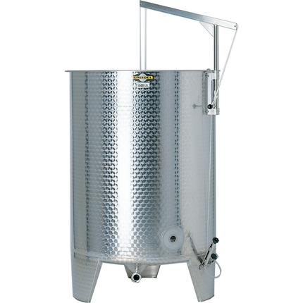 Speidel 2200L, 1400mm Diameter FO Dish Bottom Variable Volume Tank w/ Lid - Partial Jacket - Manway - PLACEHOLDER
