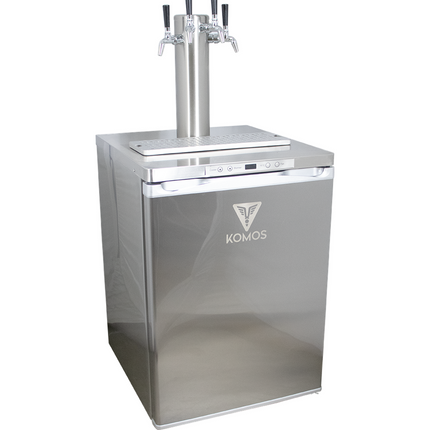 Komos V2 Deluxe Kegerator with Stainless Tower and NukaTap Faucets - PLACEHOLDER
