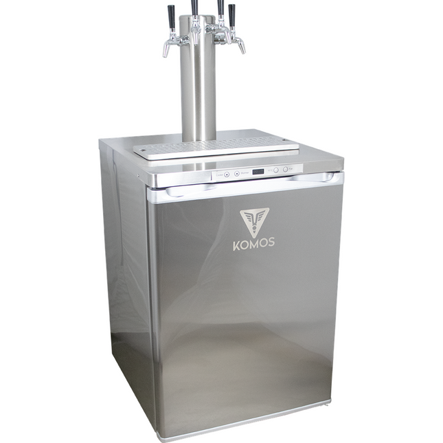 Komos V2 Deluxe Kegerator with Stainless Tower and NukaTap Faucets - PLACEHOLDER