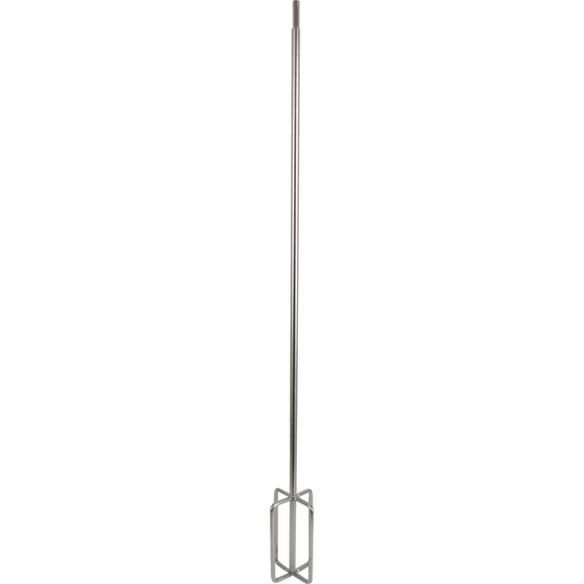 Premium Stainless Steel Drill Powered Mash Stirrer & Mixer - 1/4 in. Hex Drive