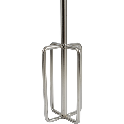 Premium Stainless Steel Drill Powered Mash Stirrer & Mixer - 1/4 in. Hex Drive