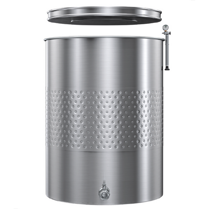 Marchisio - 200 L Variable Capacity Tank - Flat Bottom - w/ Cooling Jacket, T.C. Valves - PLACEHOLDER