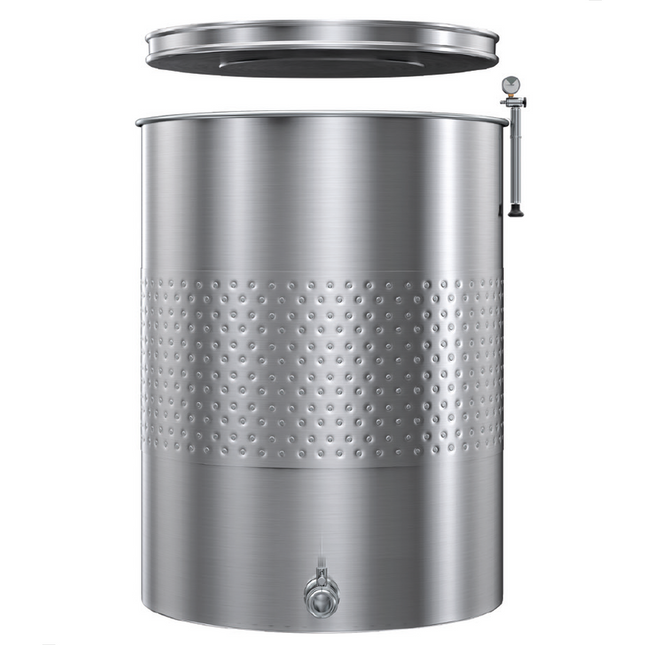 Marchisio - 500 L Variable Capacity Tank - Flat Bottom - w/ Cooling Jacket, T.C. Valves - PLACEHOLDER