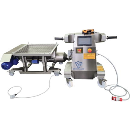 EnoItalia - Lobe Rotor Eurofill Pump - Automatic Control Panel and Motorized Collection Bin (Receiving Hopper)