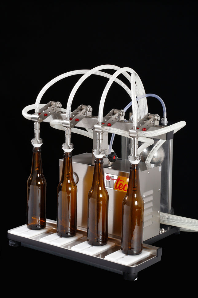 ILTEC Ultrafiller 4 - Vacuum Bottle Filler - 4 Spout (Pneumatic)