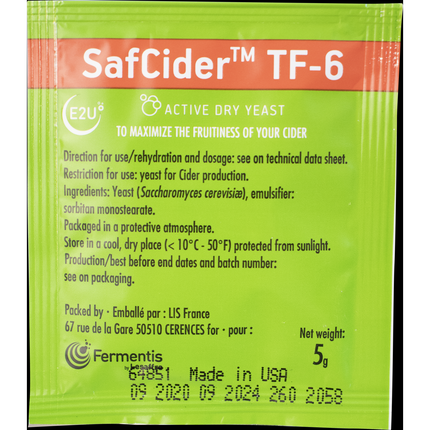 Fermentis Dry Yeast - Safcider TF-6 - PLACEHOLDER