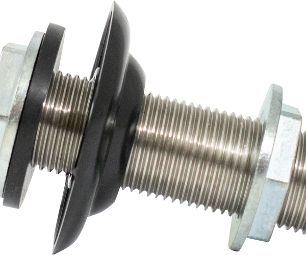 Beer Faucet Shank | Pass Through | Stainless | 3