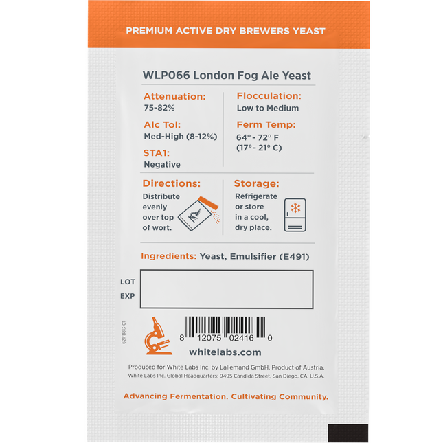 White Labs Yeast - Dry Yeast - London Fog Ale Yeast - PLACEHOLDER