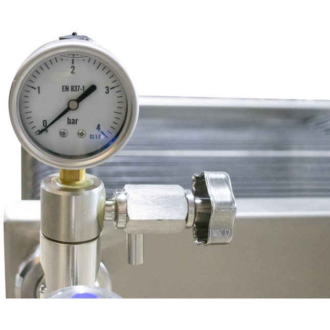 BevBright 20 Plate Filter, 40x40, 1.5" T.C. with Butterfly Valves and Double Filtration - PLACEHOLDER