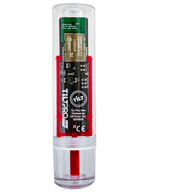Tilt Pro Mini Hydrometer and Thermometer - Red